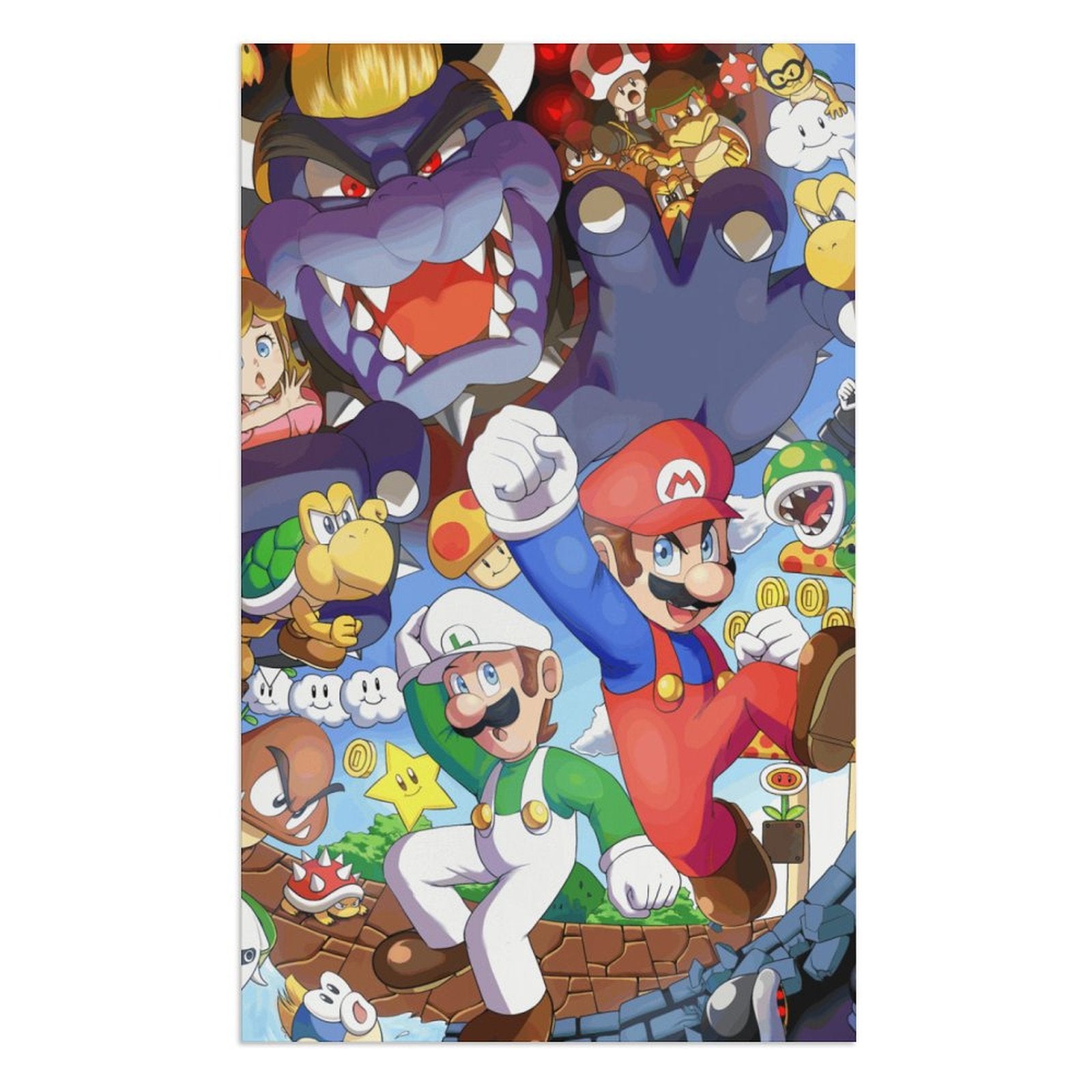 Luigi Mario Bros. Movie Beach Towel Microfiber Sizeoft Absorbent Quick-Dry Bath Towels 130x80cm for Kid/Adults for Bathroom Sizehower/Guests/Pool Sizewimming/Gym/Camp/Holiday