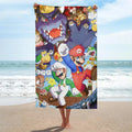Luigi Mario Bros. Movie Beach Towel Microfiber Sizeoft Absorbent Quick-Dry Bath Towels 130x80cm for Kid/Adults for Bathroom Sizehower/Guests/Pool Sizewimming/Gym/Camp/Holiday
