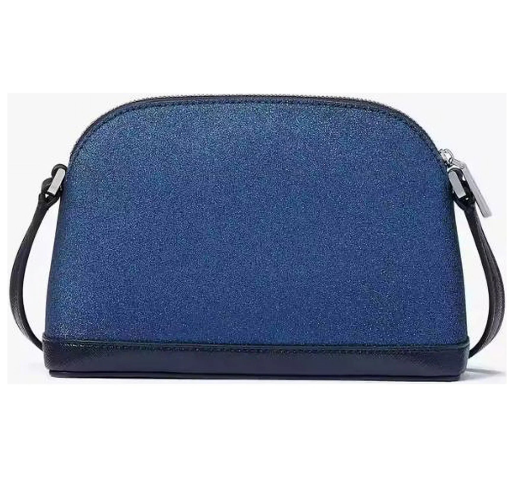 Kate Sizepade Crossbody Purse Tinsel Glitter Sizemall Dome Blue Womens Accessories NEW