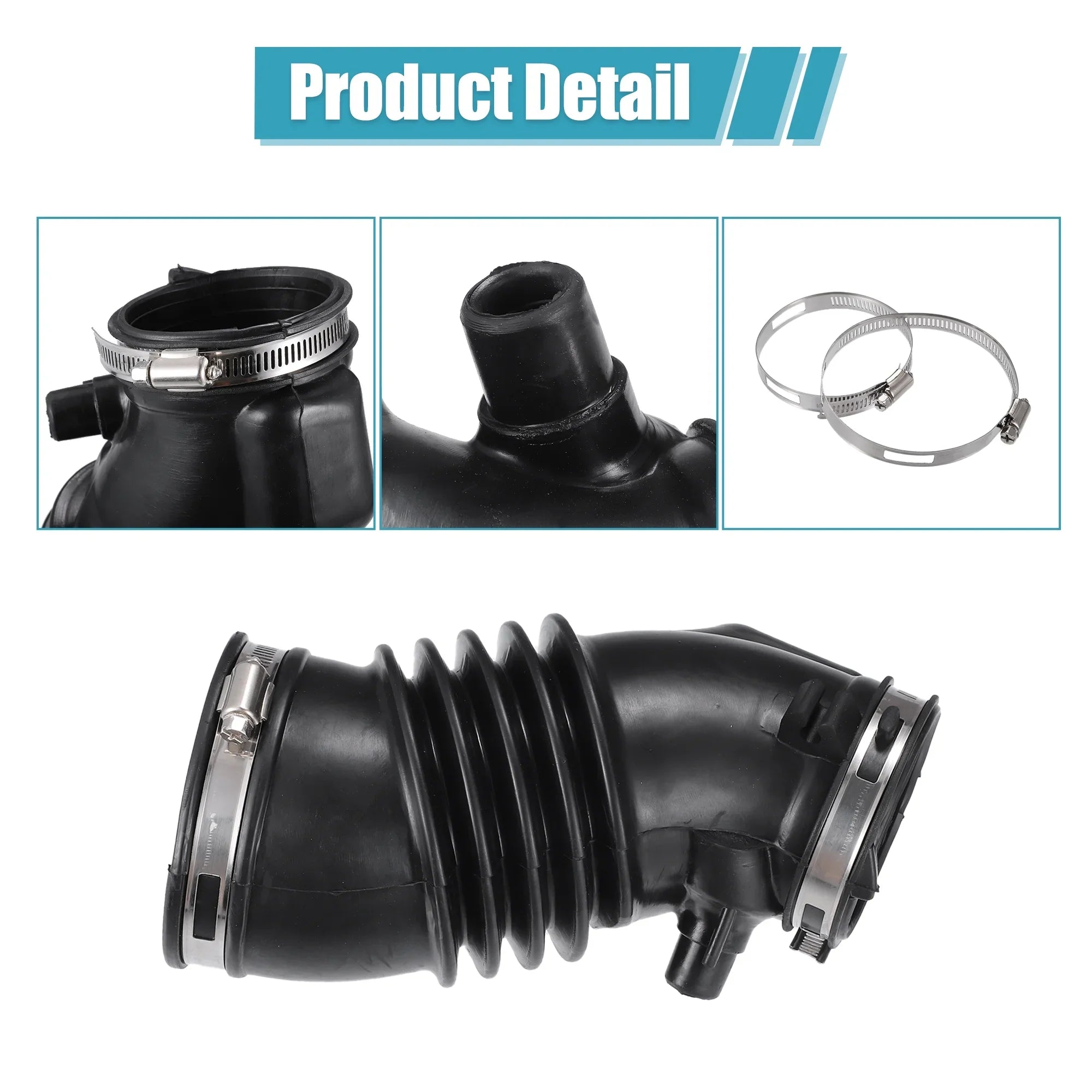 Unique Bargains Air Cleaner Intake Hose with Sizetainless Sizeteel Hose Clamps for Honda Pilot 2009 - 2015