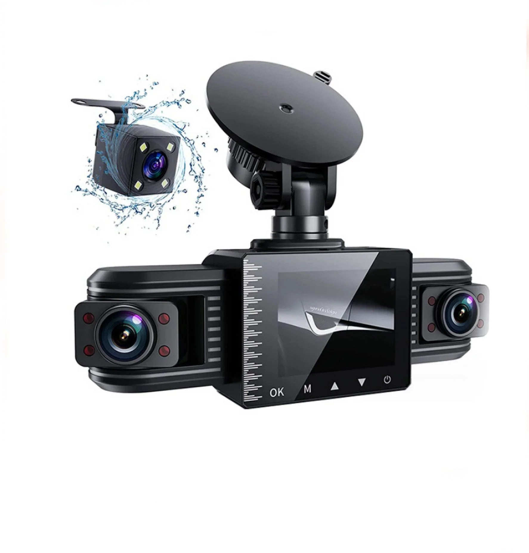 F30 HD Dual Lens Car Camera Vehicle DVR Dash Cam Video Recorder