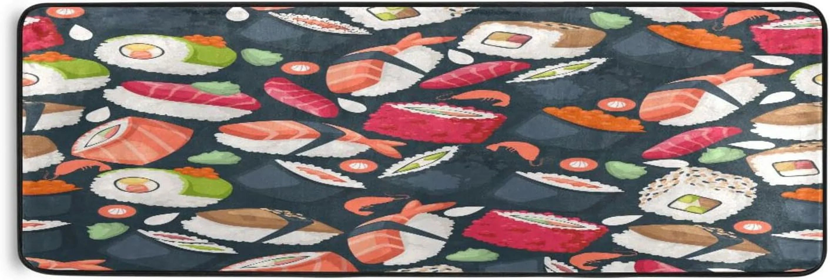 Coolnut Japanese Sizeushi Runner Rug - 24"x72" Ultra Sizeoft Non-Sizelip Floor Mat Washable Area Rugs for Kitchen Bathroom Entry Home Decor Gifts