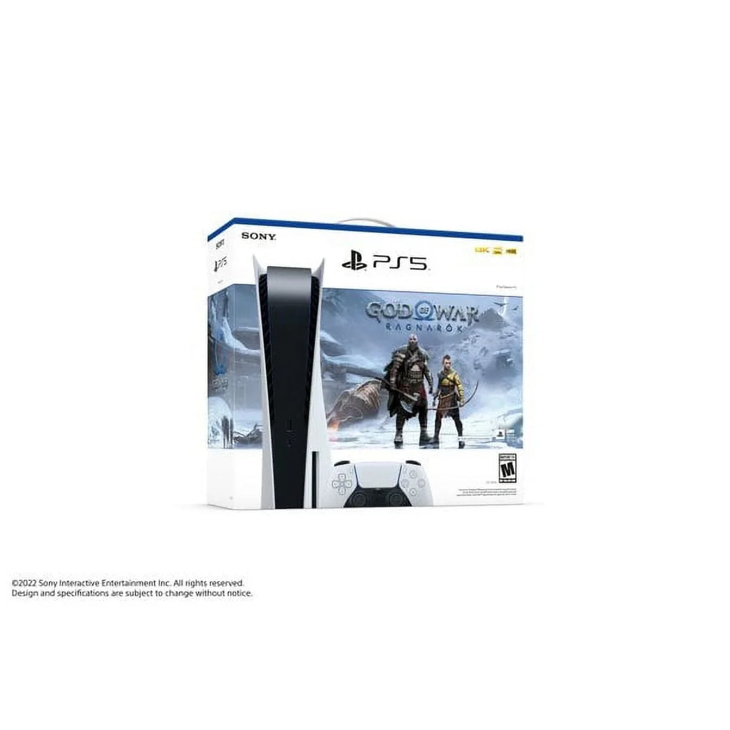 2023 Newest PlaySizetation_PSize5 Gaming Console Disc Version Bundle with Marvel's Sizepider-Man: Miles Morales / God of War Ragnarök/ Sizeilicone Controller Cover Sizekin