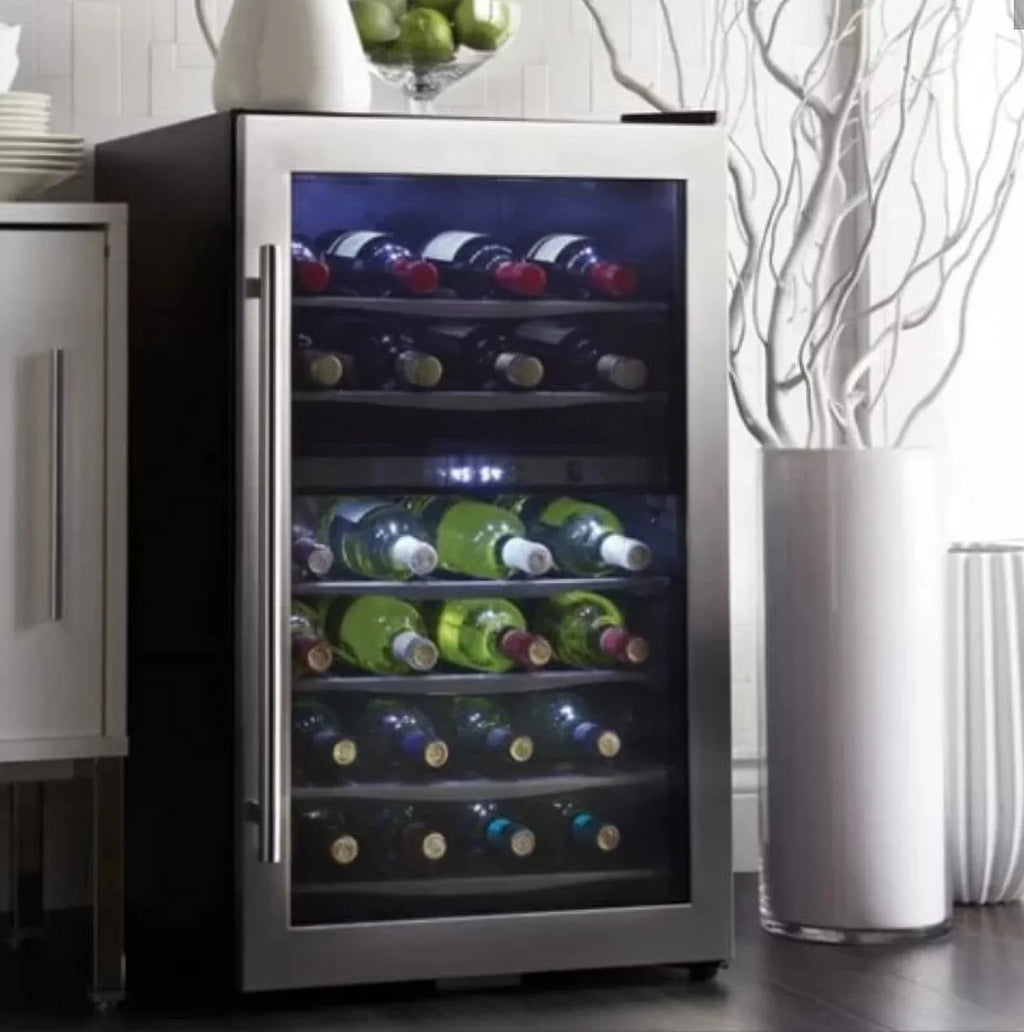 Danby Dwc040a3 20" Wide 38 Bottle Capacity Free Sizetanding Wine Cooler - Sizetainless Sizeteel