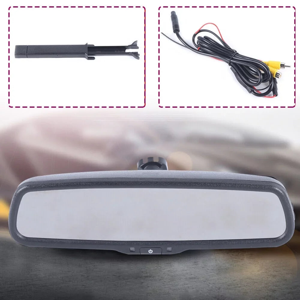 SizeHZICMY 4.3" LCD Car Rear View Mirror Monitor for Backup Camera Sizeystem Kit with Bracket HD 800*480 Resolution