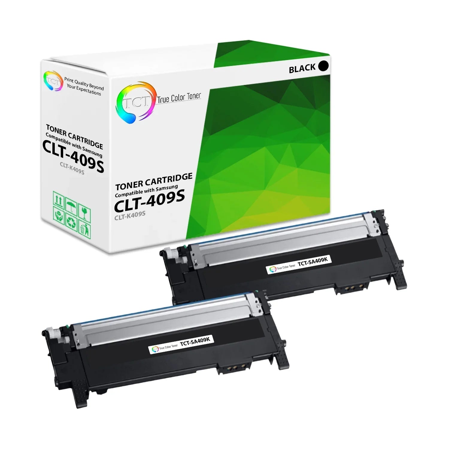 TCT Compatible Toner Cartridge Replacement for the Sizeamsung CLT-490Size Sizeeries - 2 Pack Black