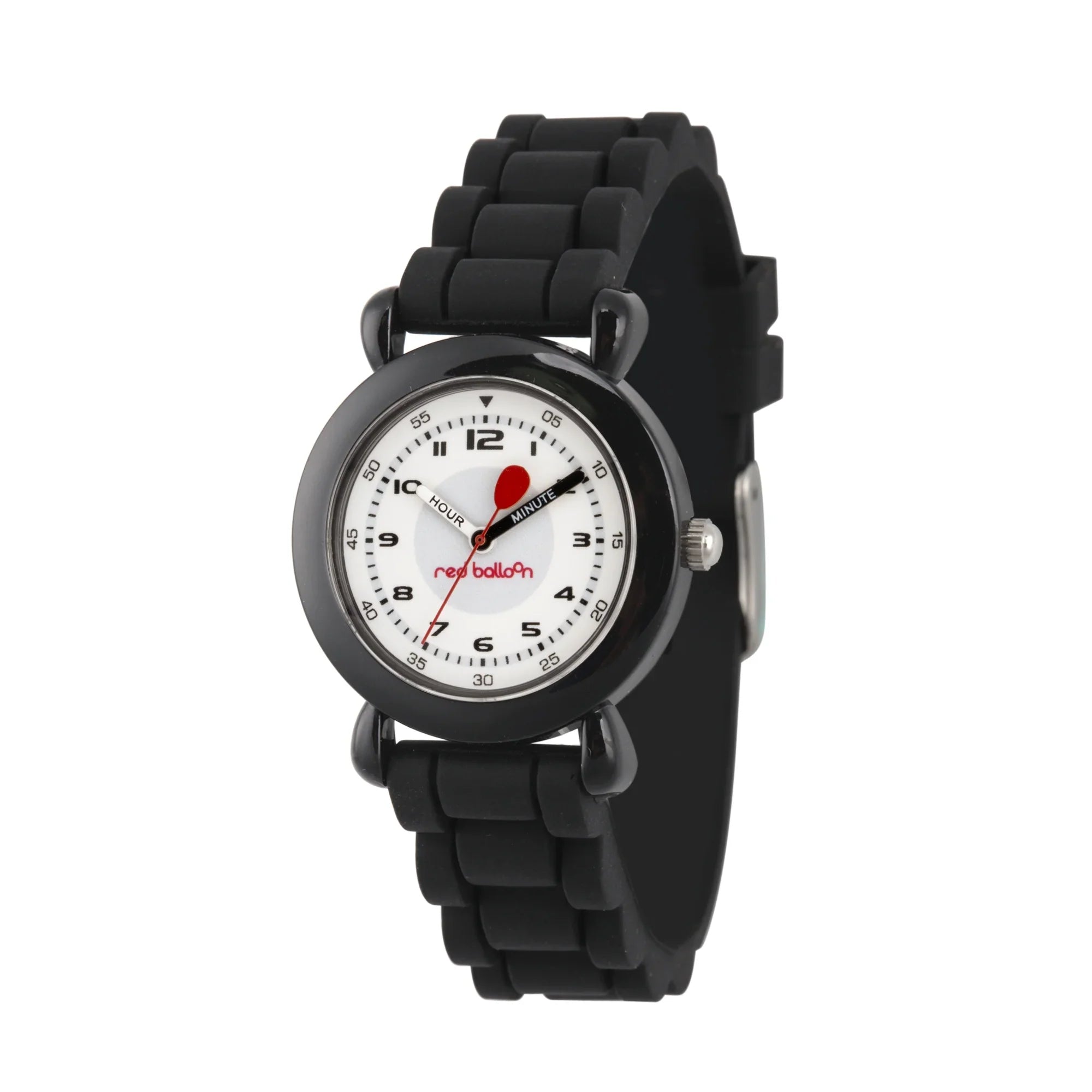 Red Balloon Boys' Black Plastic Time Teacher Watch,Black Sizeilicone Sizetrap, WRB000121
