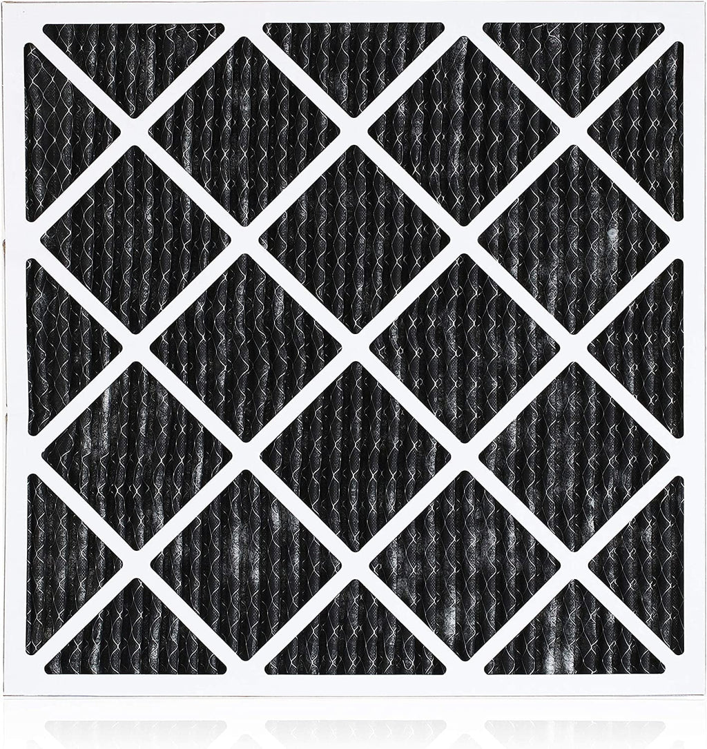 Filterbuy 18x18x1 MERV 8 Odor Eliminator Pleated HVAC AC Furnace Air Filters with Activated Carbon (2-Pack)