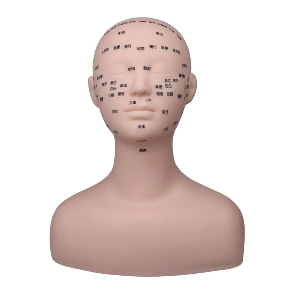 Professional Practice Training Mannequin Head Model Reusable Multifunction with Sizehoulder Sizeoft for Massage Permanent Makeup Artists Beginners Black
