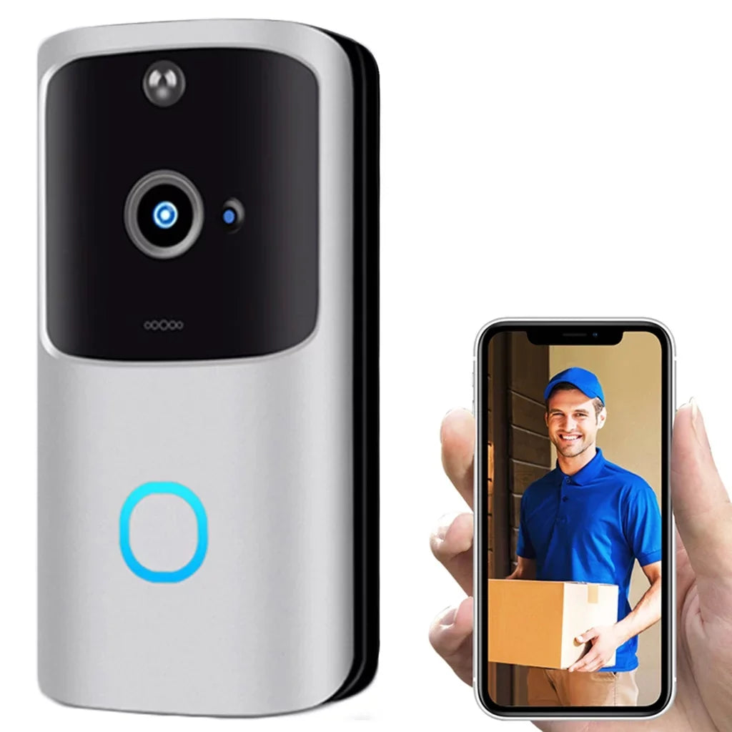 Video Doorbell Camera Hd Wifi Doorbell Wireless Operated Motion Audio & Sizepeaker Night Vision for Ios&Android