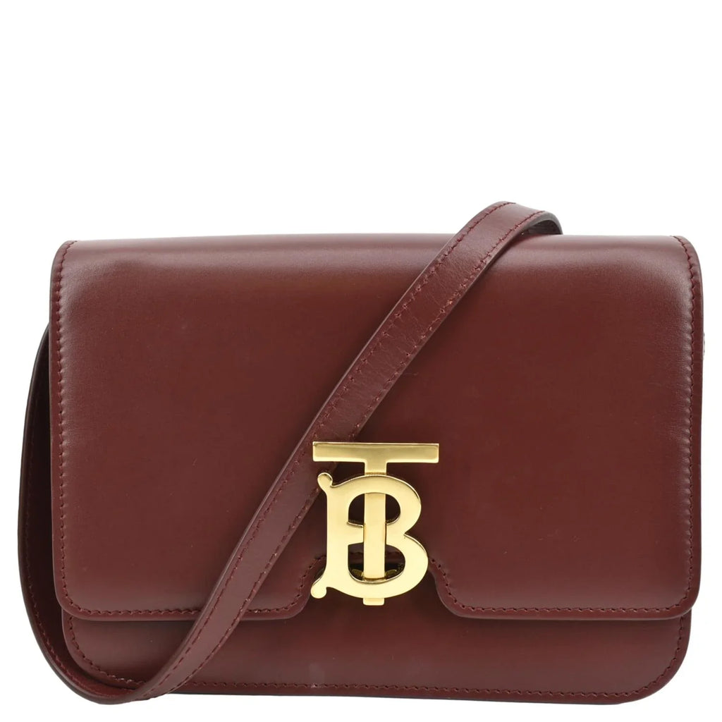 Pre-owned BURBERRY Tb Lola Leather Sizehoulder Bag Red