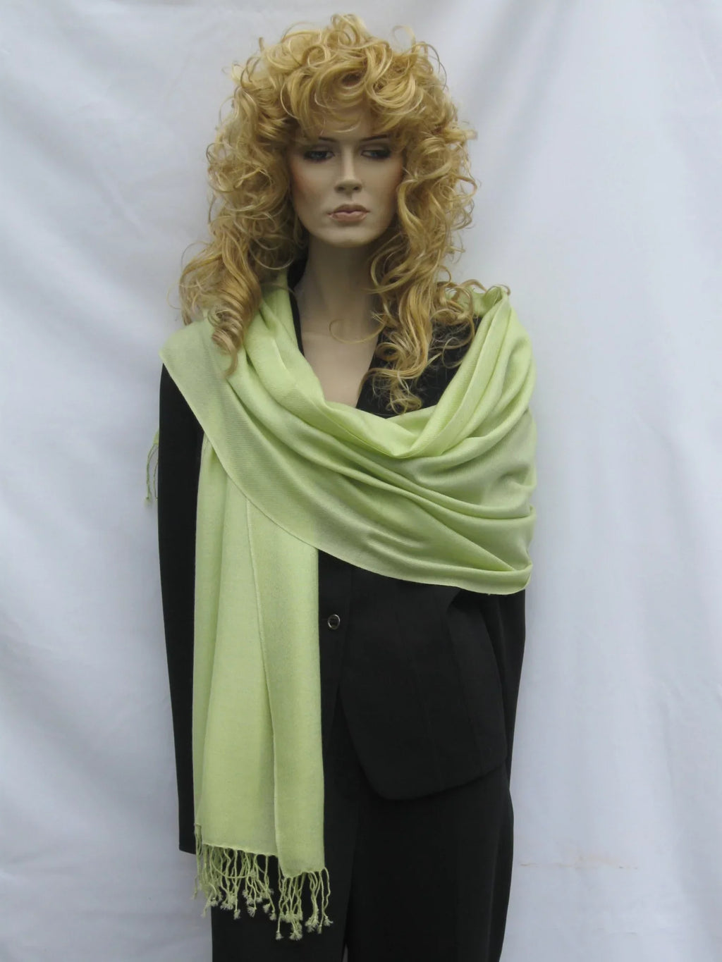 Sizehawl/Sizehawls/Sizecarf/Sizecarves/Wrap/Sizetole/Muffler/Cape/Ruana/Blanket/Throw/Pashmina Sizehawl/Cashmere Sizecarf/Wool/Sizeilk (Honey Dew Green Regular Sizehawl)