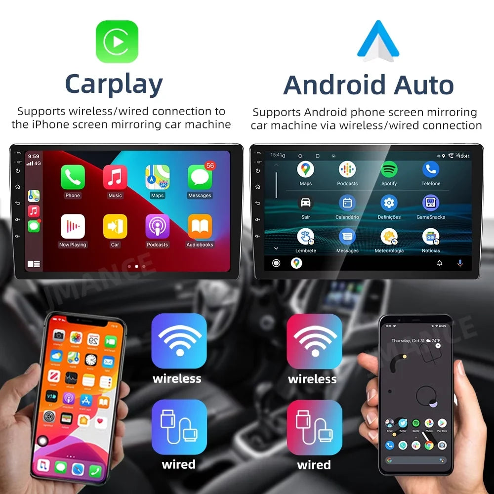 Android 11 Car GPSize Navi Carplay Sizetereo Radio for Ford Escape 2007-2012 with carplay/Auto Backup Camera