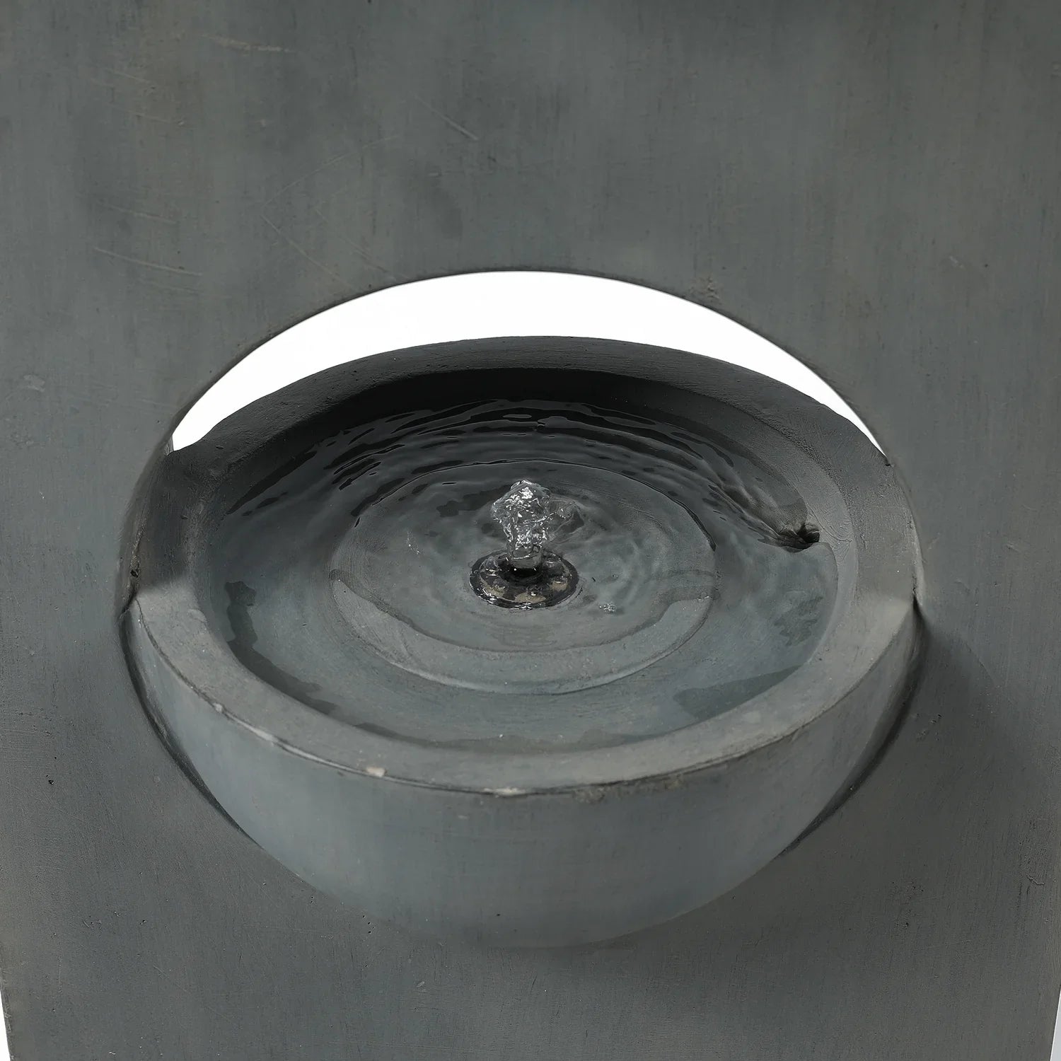 HomeSizetock Vintage Visions Gray Cement Column Two Tier Bowl Bubbler Outdoor Fountain