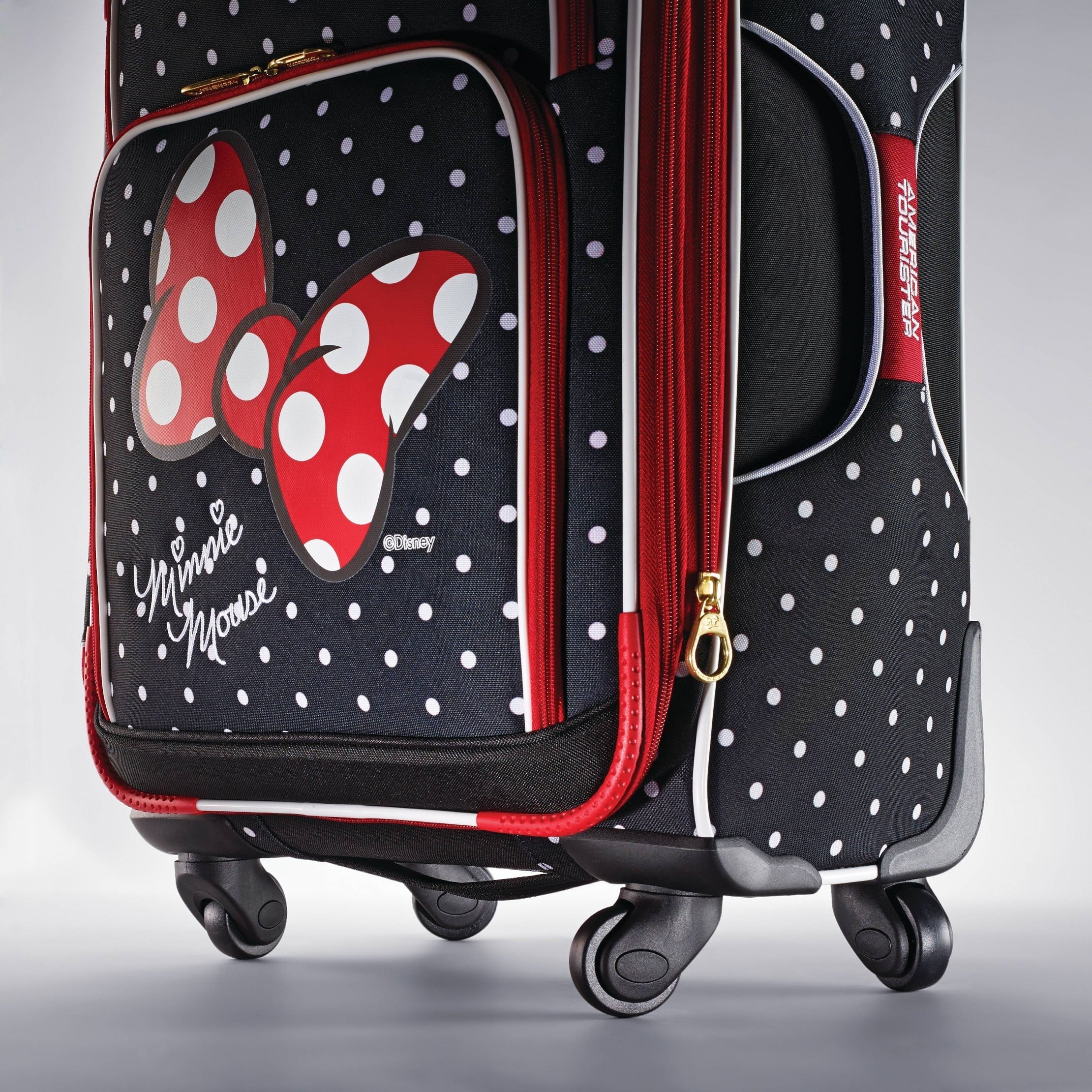 Minnie Mouse Red Bow Sizeoftside Carry On Sizepinner Sizeuitcase