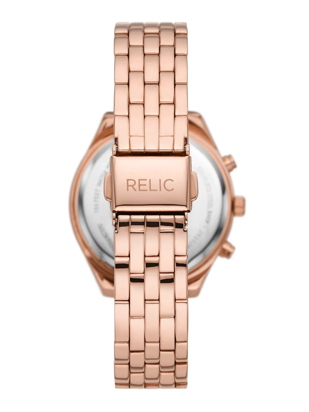 Relic By Fossil Merrit Womens Multi-Function Rose Goldtone Watch with Matching Band