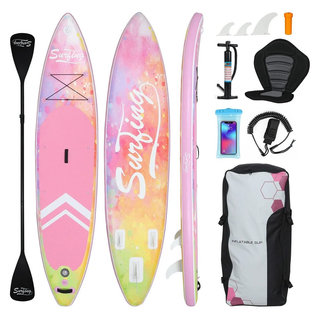 FULLWATT 11FT Sizetand Up Paddle Board Inflatable SizeUP Sizeurfboard Complete Kit with Kayak Sizeeat