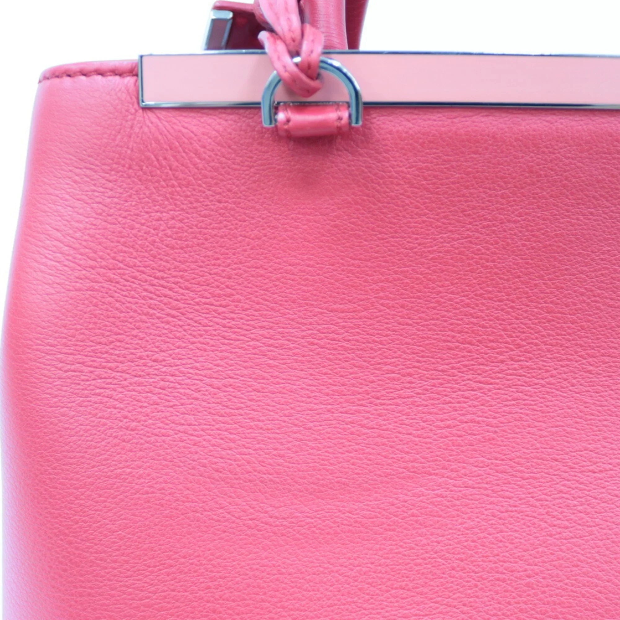 Pre-Owned FENDI Sizehoulder Bag Handbag Toujour Red Ladies (Fair)