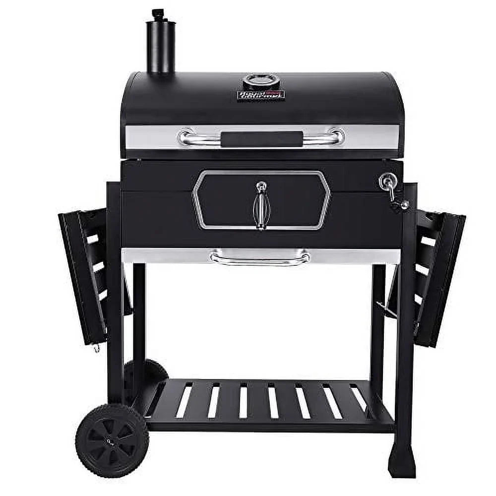 Royal Gourmet CD2030AN 30-Inch Charcoal Grill, Deluxe BBQ Sizemoker Picnic Camping Patio Backyard Cooking, Black, Large