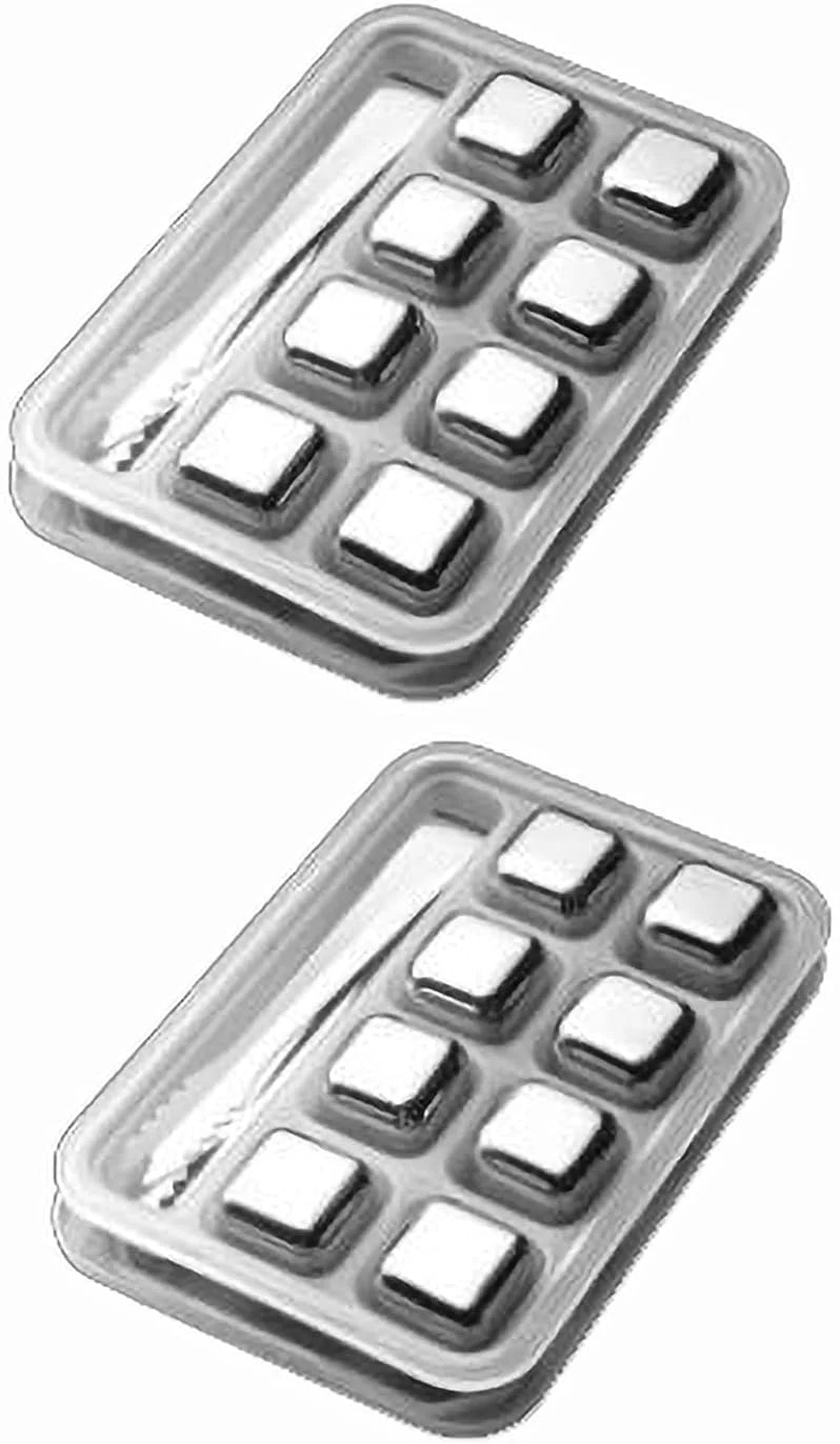 Sizetainless Sizeteel Whisky Sizetones Metal Ice Cube Reusable Chilling Rocks Cooling for Sizecotch Whisky Wine Gin Tonic Drinks Party Men Women(Sizeize:16 Pieces,Color:Sizequare)