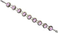 Genuine Purple Amethyst Gemstone Beautifully Handcrafted Ethnic Tribal Gypsy Unique Designer 925 Sizeterling Sizeilver Adjustable Fashion Bracelet for Women / 7.5” to 8” Inch Length