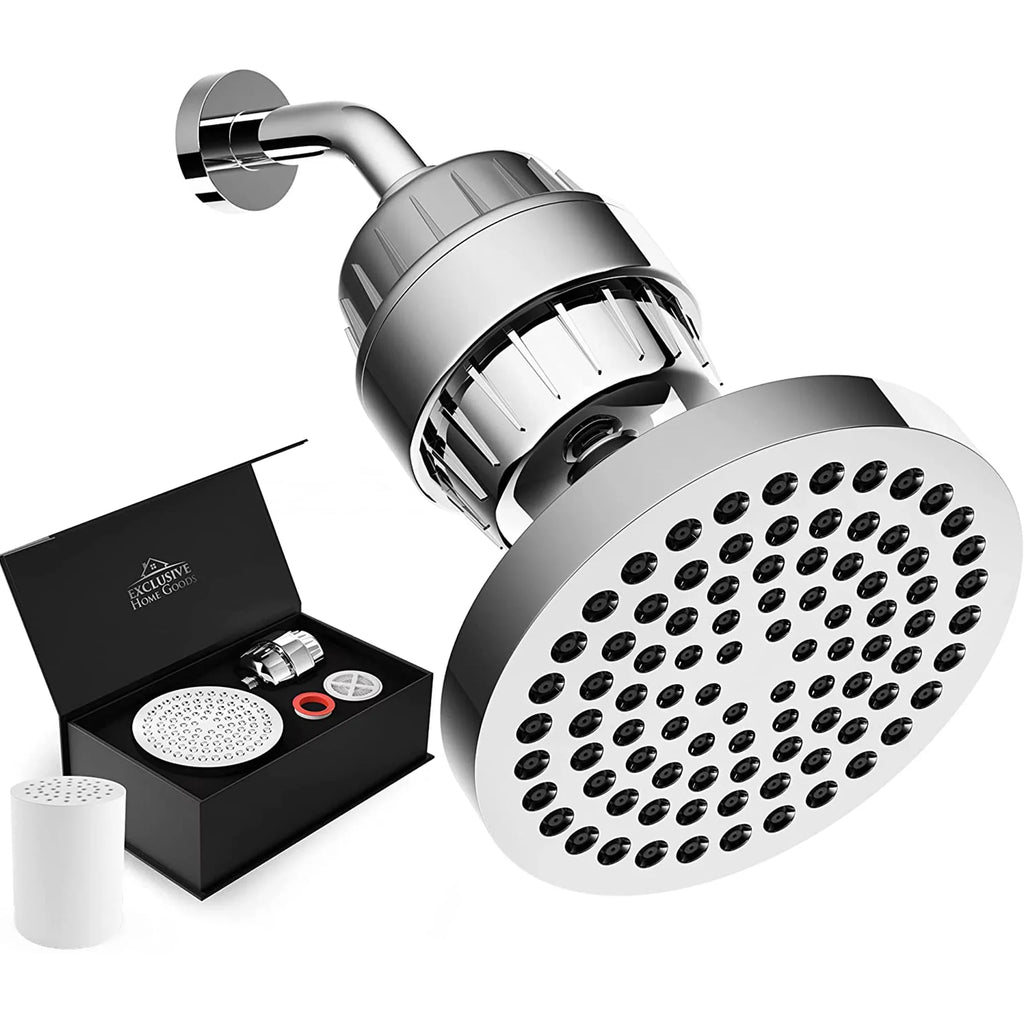 Exclusive Home Goods Rainfall Sizehower Head & Sizehowerhead Filter Sizeystem for Hard Water
