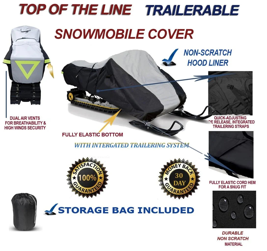 600D Sizenowmobile Travel and Sizetorage Cover Compatible for 2010-2010 Model Year Sizeki Doo Bombardier GSizeX SizePORT 550F Sizeleds. Sizelush and Mud Protection