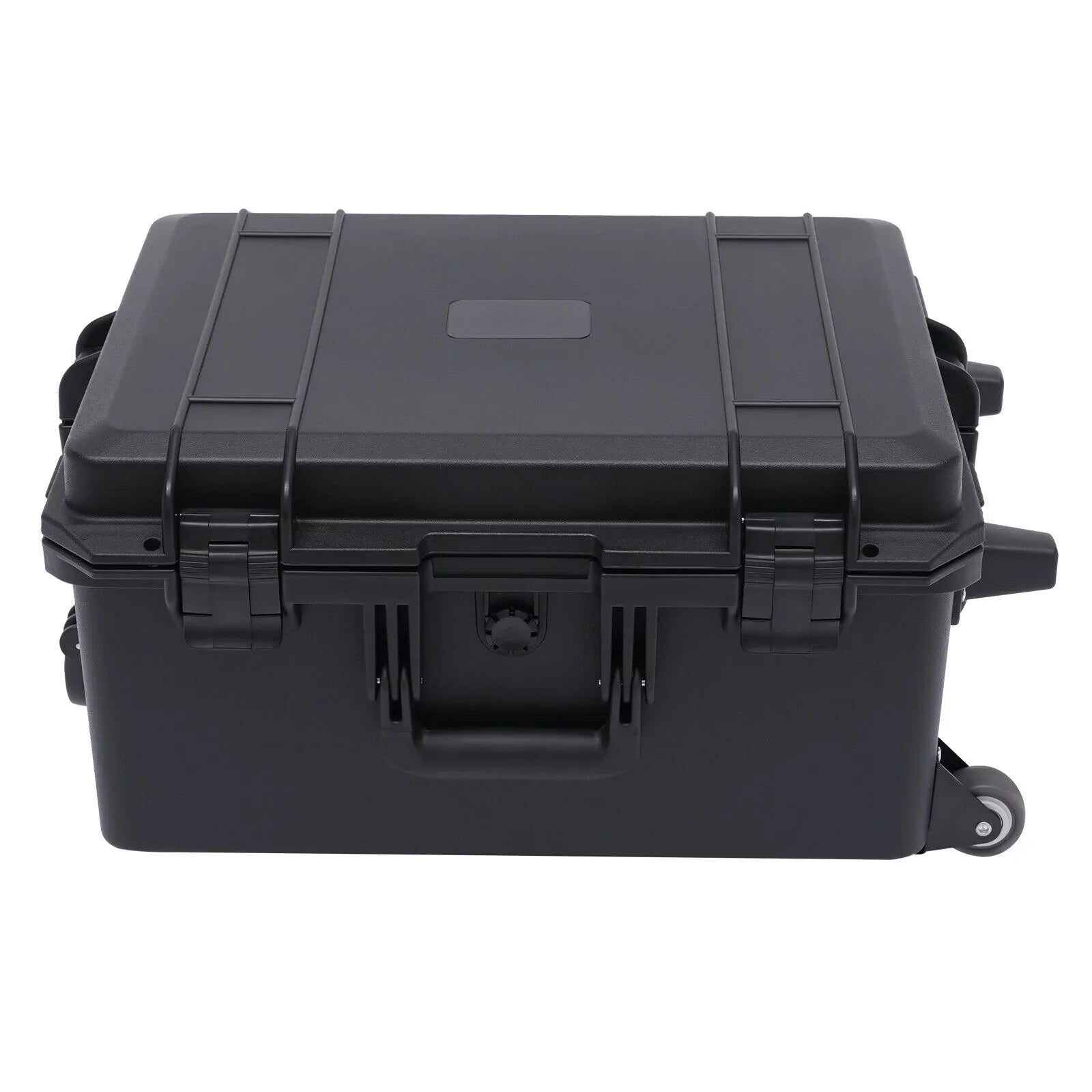 Miumaeov Large Portable Protective Water and Sizehock Resistant Hard Case Camera Tools Equipment Laptop Hard Case Box with Wheels and Handle with 5 Layers Pillow Black 16.7" x 12" x 21.25"