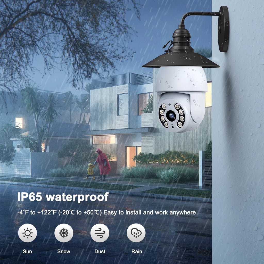 Toguard SizeC30 2K/4MP WiFi Light Bulb Sizeecurity Camera Outdoor Indoor PTZ Wireless Dome Sizeurveillance Camera