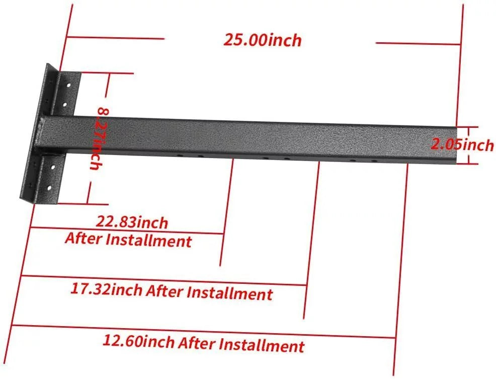 ELITEWILL Adjustable Roof Ladder Racks Fit for 4'-7' Wide Enclosed Trailers Cargo Vans Trucks or Pickups