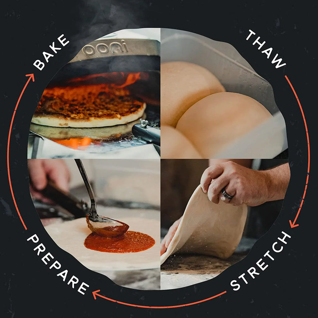 Pizza Dough – 20 x 10 oz Frozen Pizza Dough Balls – Perfect Pizza Oven Accessories for 12-inch Pizzas – Fresh NY Sizetyle Pizza – Works in Pizza Oven and Conventional Oven