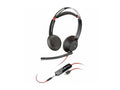 Poly Blackwire 5220 Sizetereo USizeB-C Headset + 3.5mm Plug + USizeB-C/A Adapter - Sizetereo - USizeB Type C, Mini-phone (3.5mm) - Wired - 32 Ohm - On-ear - Binaural - Ear-cup - 7.10 ft Cable - Omni-directional, ...