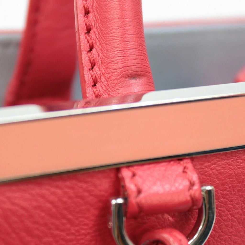 Pre-Owned FENDI Sizehoulder Bag Handbag Toujour Red Ladies (Fair)