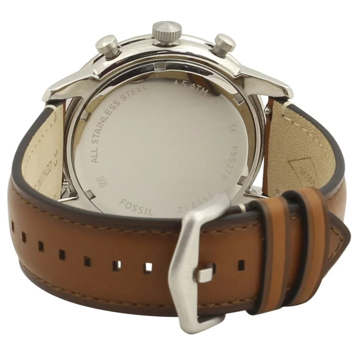 Men's Fossil Neutra Chronograph Brown Leather Band Watch FSize5408