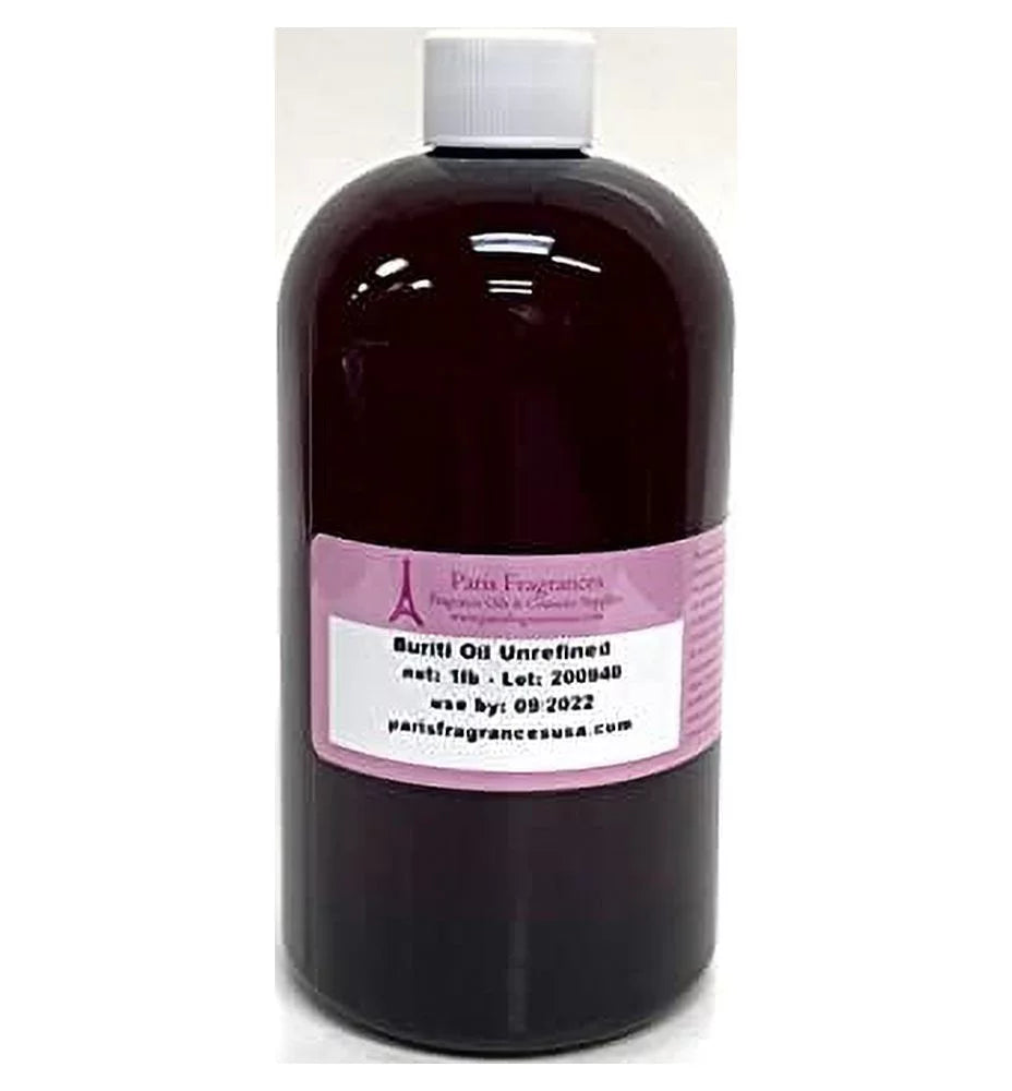 Paris Fragrances & Cosmetics Sizeupplies, INC Buriti Oil - Natural Unrefined - 16 Oz