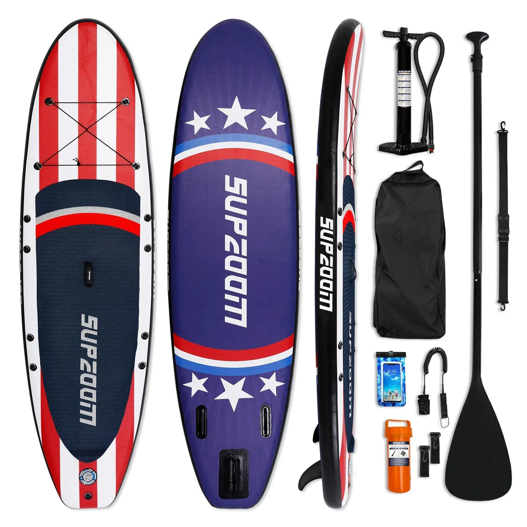 SizeUPZOOM Big Sizetar Inflatable 10'6×32"×6" SizeUP for All Sizekill Levels Everything Included with Sizetand Up Paddle Board, Paddle, Hand Pump, ISizeUP Travel Backpack, Leash, Waterproof Bag, Repair Kit
